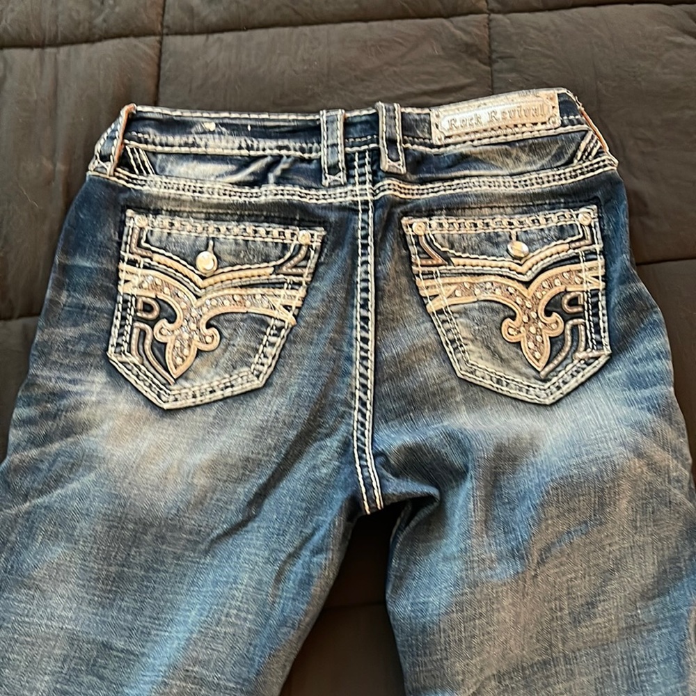 Rock Revival virtual pink straight jeans